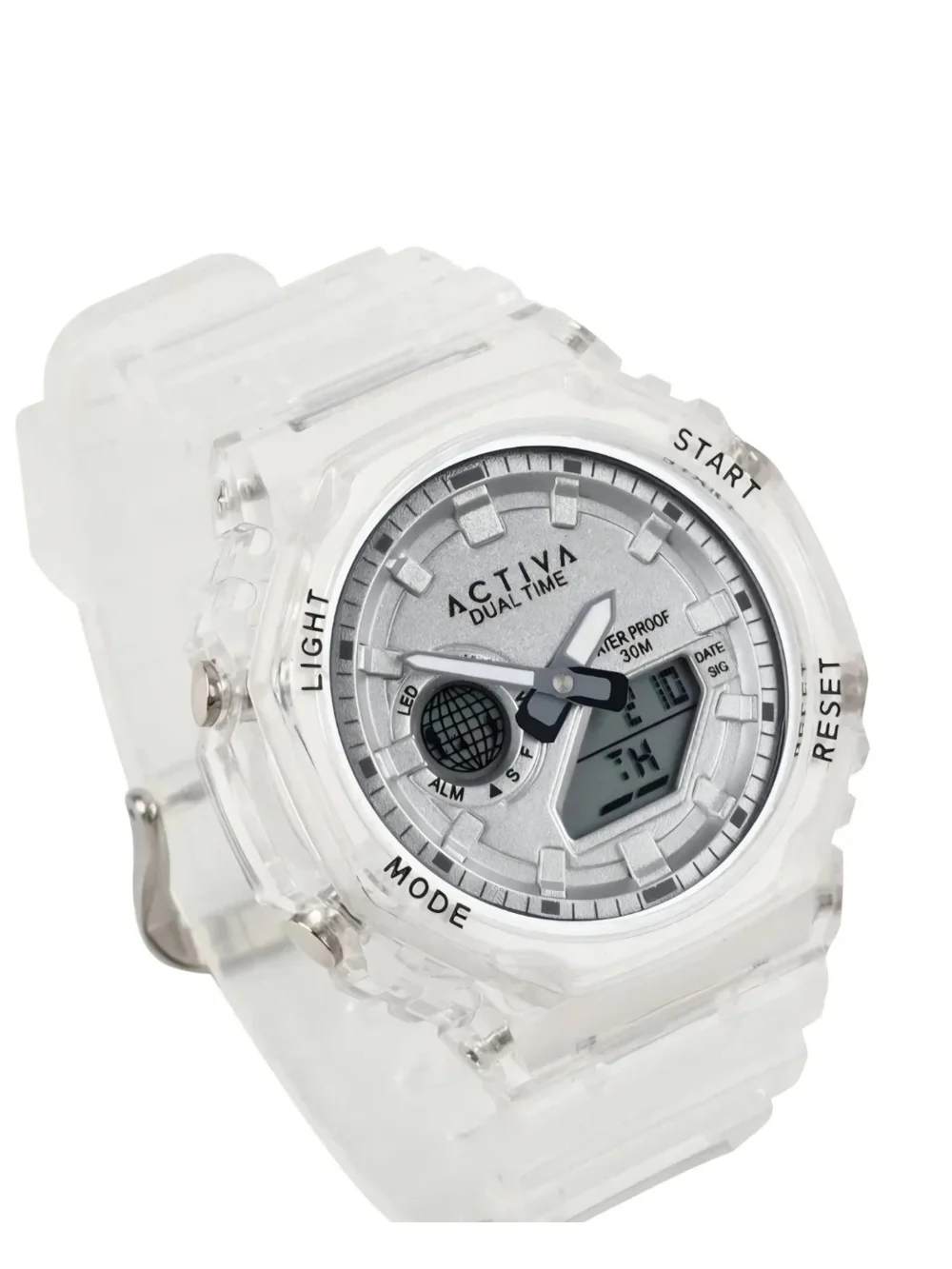 Activa Recon X Invicta Digital Unisex Watch - 45.5mm, Transparent, White 🔥🔥